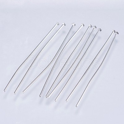 Tarnish Resistant 304 Stainless Steel Flat Head Pins STAS-F145-07P-0.6x35mm-1