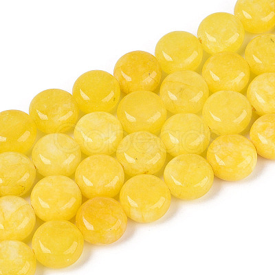 Dyed Natural White Jade Beads Strands G-T143-16K-1