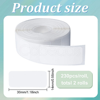 230Pcs Direct Thermal Printer Blank Label Stickers AJEW-WH0083-79-1