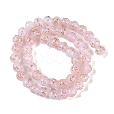 Handmade Gold Sand Lampwork Beads LAMP-Z009-01A-1