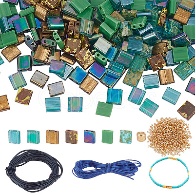 DIY Glass Seed Beaded Bracelet Making Kit DIY-AR0003-82-1