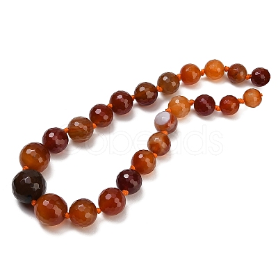 Dyed & Heated Natural Agate Graduated Beads Strands GG-CBA007A-D11-01A-1