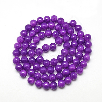 Baking Paint Crackle Glass Bead Strands X-DGLA-Q023-8mm-YS12-1