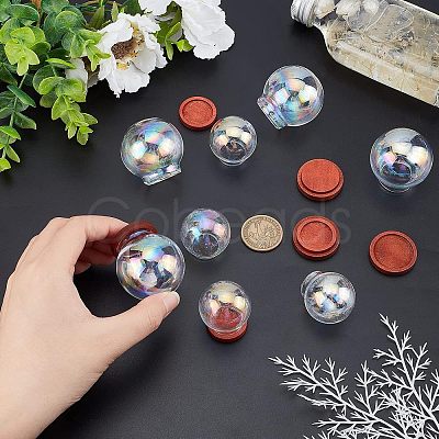 SUPERFINDINGS 8 Sets 2 Style Glass Dome Cover ODIS-FH0001-12-1