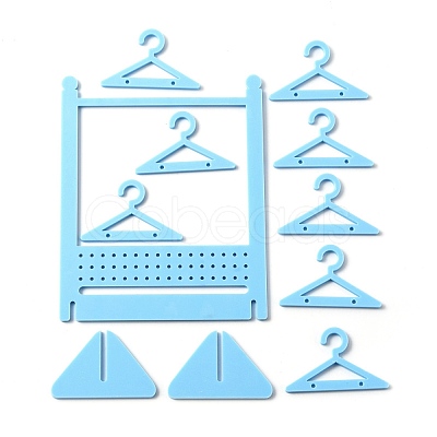 Opaque Acrylic Earring Display Stands EDIS-WH0029-14B-1