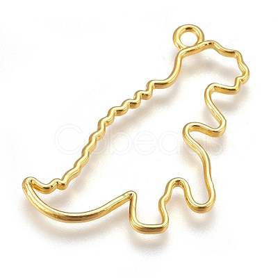 Zinc Alloy Open Back Bezel Pendants PALLOY-WH0039-01G-D-1