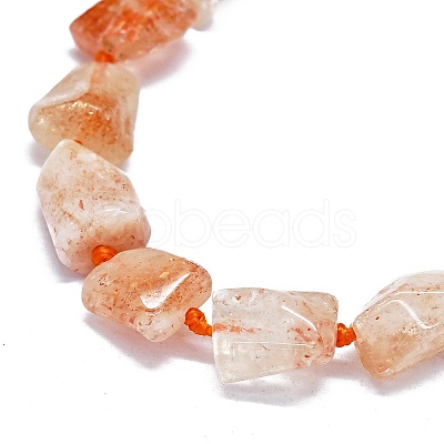 Natural Sunstone Beads Strands G-O170-124-1