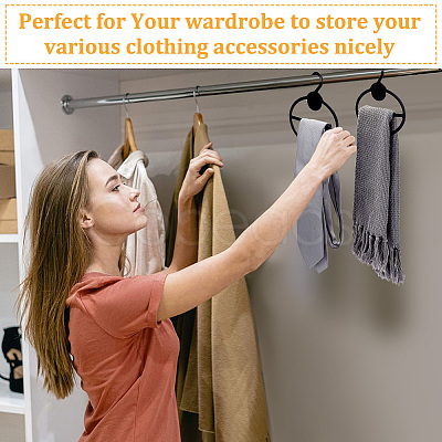 Plastic Scarf Display Hangers AJEW-WH0504-67B-1