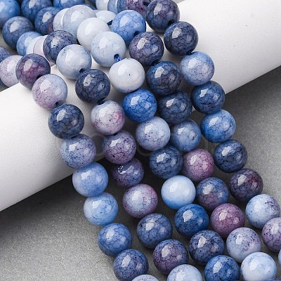 Ombre Effect Dyed Glass Beads Strands X-GLAA-T031-01O-04-1