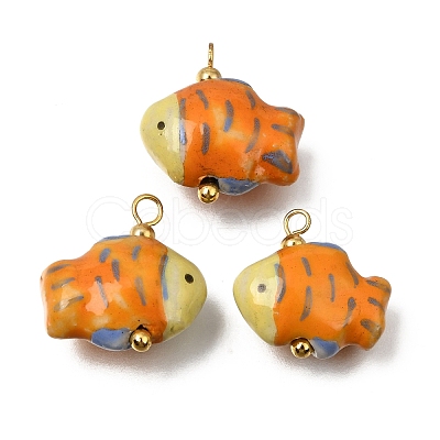 Handmade Porcelain Pendants PR-CBA0027-10G-08-1
