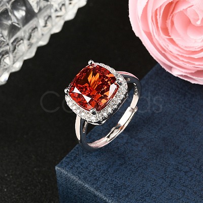 925 Sterling Silver Pave Cubic Zirconia Finger Rings RJEW-C138-01A-01-1