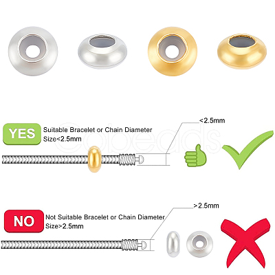 100Pcs 2 Colors Brass Spacer Beads FIND-UN0015-57-1