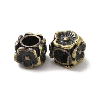 Tibetan Style Rack Plating Brass Beads KK-Q805-45AB-1