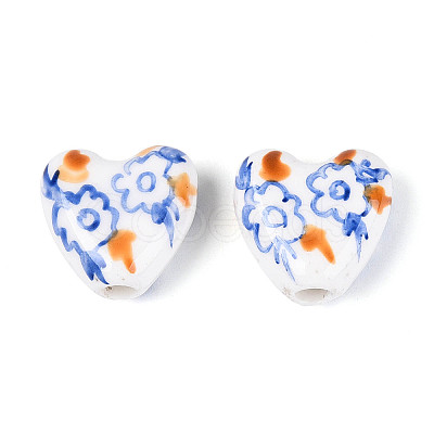 Handmade Porcelain Ceramic Beads PORC-T134-28B-1