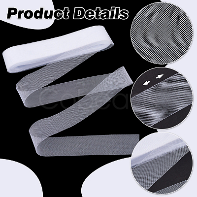 Polyester Hard Horsehair Braid Boning OCOR-WH0082-242B-1