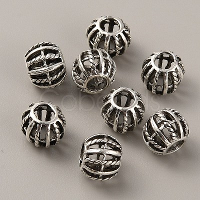 Tibetan Style Alloy European Beads FIND-TAC0002-065F-01-1