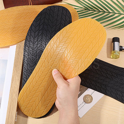 2 Pairs 2 Colors Anti Skid Rubber Shoes Bottom Heel Sole FIND-CA0011-05-1