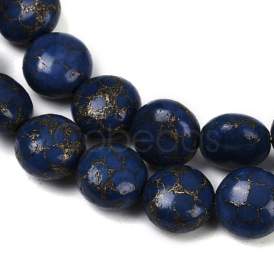 Synthetic Howlite Imitation Lapis Lazuli Beads G-S393-12A-10mm-1