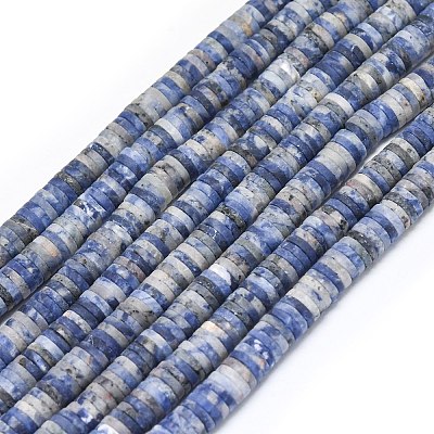 Natural Sodalite Beads Strands G-P575-B26-6x1mm-1