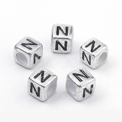 Plated Acrylic Beads PB43C9308-N-1