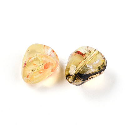 Transparent Acrylic Beads TACR-T028-44F-1