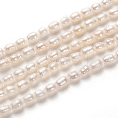 Natural Cultured Freshwater Pearl Beads Strands PEAR-J005-58-1