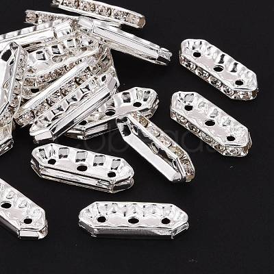 Brass with Grade A Rhinestone Bridge Spacers RB-H236-S-1