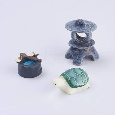 Resin DIY Garden Ornament LS-DJEW-WH0003-13-1