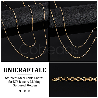1Roll 304 Stainless Steel Cable Chains CHS-UN0001-28-1