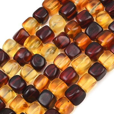 Two Tone Natural Amber Beads Strands G-K426-A03-04-1