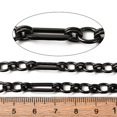 304 Stainless Steel Rectangle with Ring Link Chains CHS-Z007-21B-1