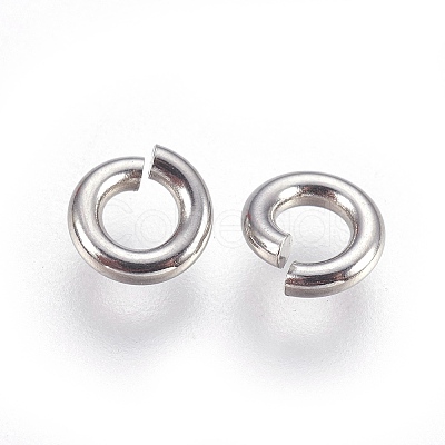 Tarnish Resistant 304 Stainless Steel Saw Cut Open Jump Rings X-STAS-P212-25P-12-1