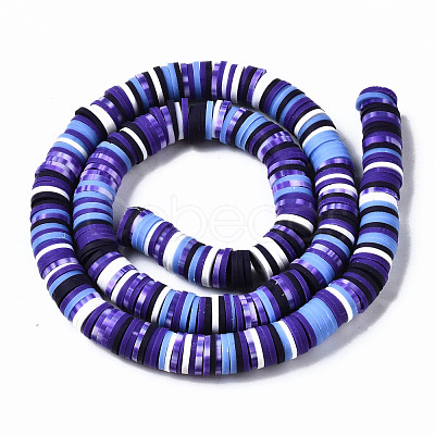 Handmade Polymer Clay Beads Strands CLAY-N008-010-H48-A-1