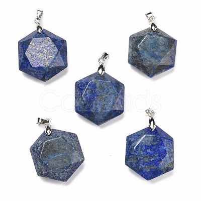Natural Lapis Lazuli Pendants G-C241-02B-1