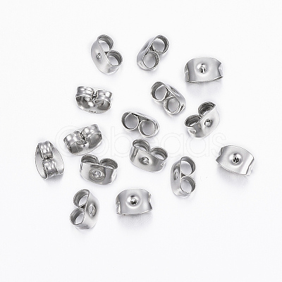 Non-Tarnish 304 Stainless Steel Ear Nuts X-STAS-H376-83-1