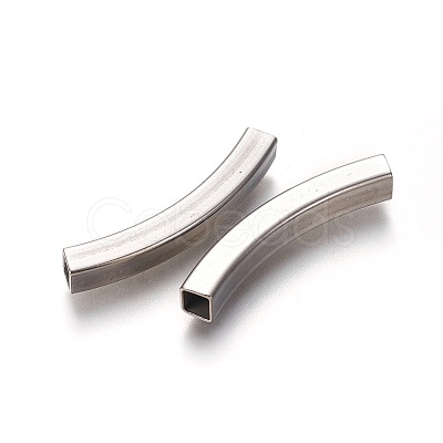 Tarnish Resistant 304 Stainless Steel Tube Beads X-STAS-L226-057C-P-1