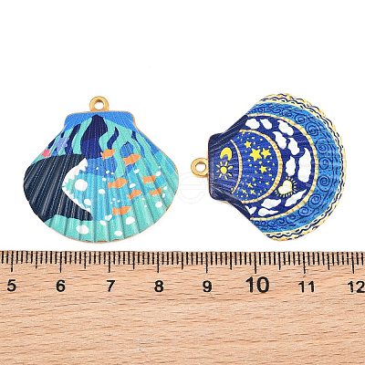 Printed 304 Stainless Steel Pendants SA-CBACE5A-01C-G-1