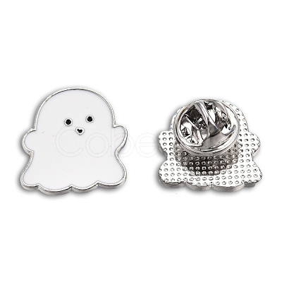Ghost Shape Enamel Pin JEWB-N007-214-1