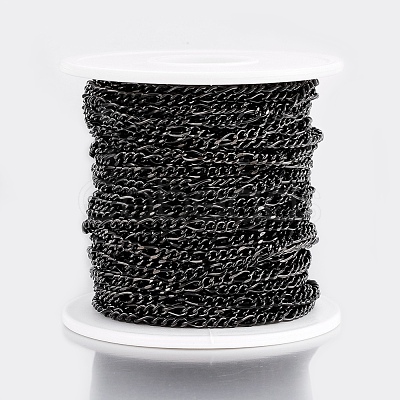 304 Stainless Steel Figaro Chains CHS-H016-04B-10M-1