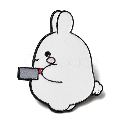 Rabbit Enamel Pins JEWB-L026-09EB-02-1