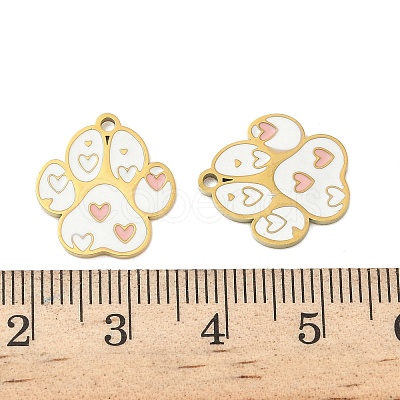 304 Stainless Steel Enamel Pendants STAS-G360-03G-04-1