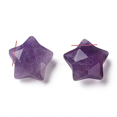 Natural Amethyst Charms X-G-H241-04D-1