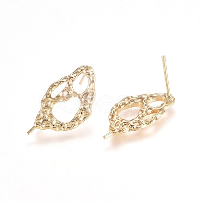 Brass Stud Earring Findings KK-I660-16G-1