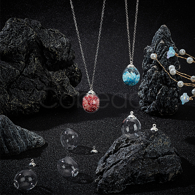 10Pcs Alloy Bead Cap Pendant Bails FIND-SC0010-61-1