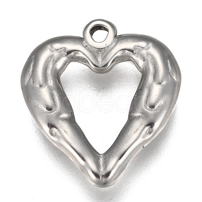 Non-Tarnish 304 Stainless Steel Open Pendants STAS-I105-09P-C-1