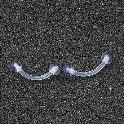 Acrylic Eyebrow Rings X1-AJEW-P084-06A-1