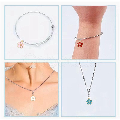 10Pcs Alloy Enamel Pendants FIND-FS0005-32A-1