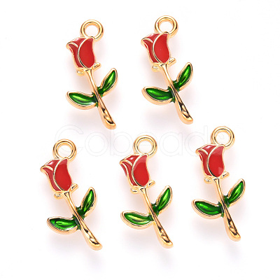 Alloy Enamel Pendants X-ENAM-S121-048-1