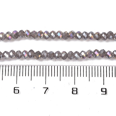 Baking Electroplate Glass Beads Strands DGLA-A039-J4mm-B06-1