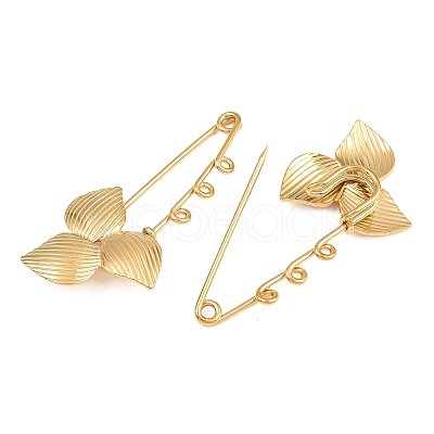 Trillium 304 Stainless Steel Safety Pins Brooch Findings SA-CBA098D-14C-G03-1